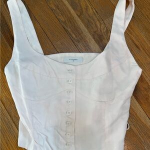 Nude Lucy Women's Cream Button-Up Top